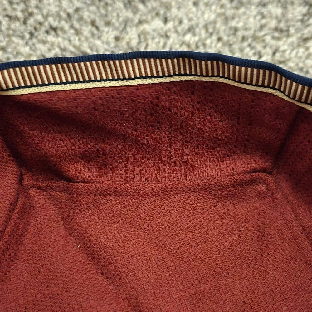 Longaberger Proudly American Little Star Basket Liner‎ ONLY Paprika w/Trim